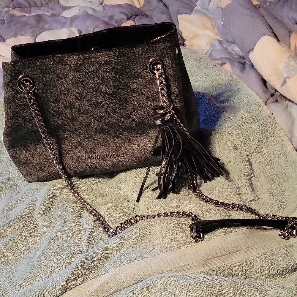 Michael Kors Black Chain Shoulder Bag